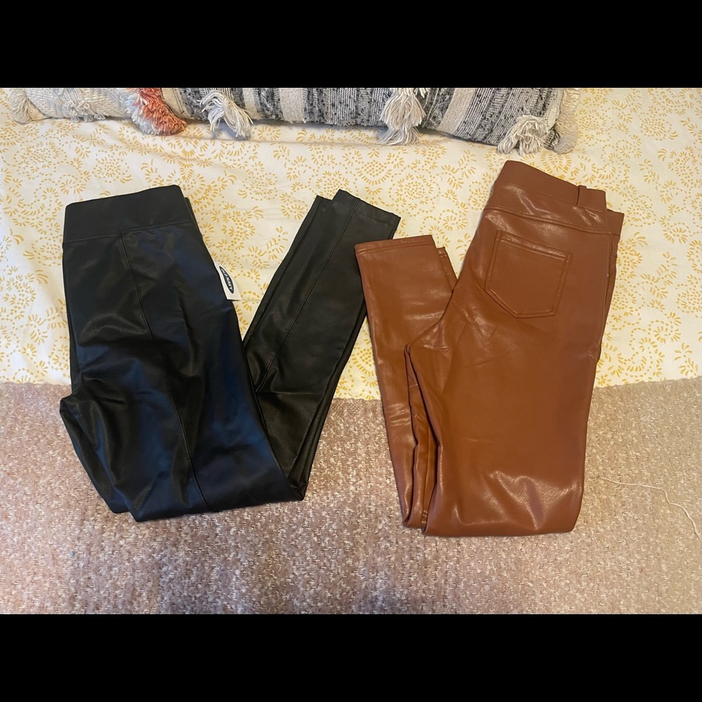 Vegan leather pants